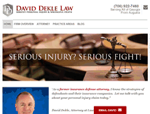 Tablet Screenshot of daviddeklelaw.com